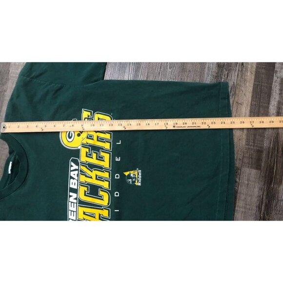 Vtg 90's Riddell Green Bay Packers Mens Medium Tee T Shirt Green - Picture 10 of 10